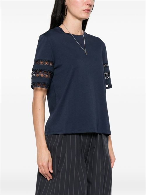 T-shirt donna maniche corte con ricamo EMME Marella | APE002